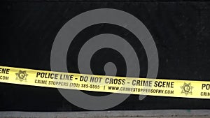 Police Line Crime Scene - do not cross tape