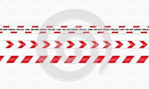 Police line icon. Do not cross. Warning. Vector on isolated white background. EPS 10