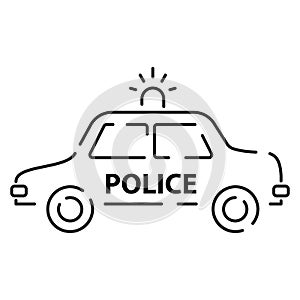 Police line icon. Law and Judgement line icons. Justice, Court of law and Government vector linear icon