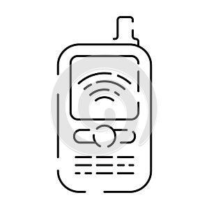 Police line icon. Law and Judgement line icons. Justice, Court of law and Government vector linear icon