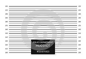 Police lineup or mugshot background. Vector illustration