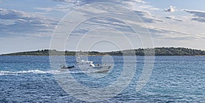 Police marine boat in Croatia