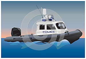 Police motor boat