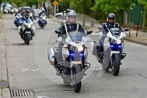 Police motorcycle escort