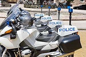 Police motorcycles