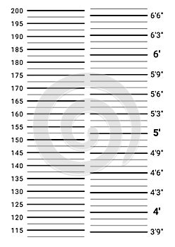 Police mugshot mugshot. Mug shot template. Identity parade background.