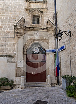 Police office in Monopoli, Italy