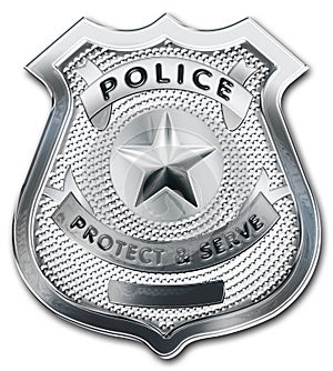 Policía oficial insignia 