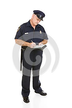 Police Officer - Citation Full Body