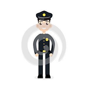 Police officer icon. Vector illustration