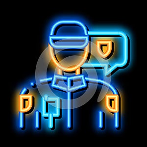 police officer icon vector outline illustration