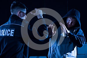 Police officer and lawbreaker