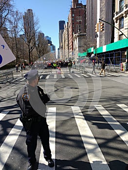 Police Officer, NYPD, March for Our Lives, NYC, NY, USA