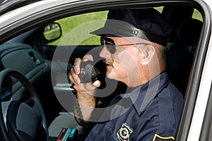 Police Officer on Radio