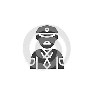 Police officer vector icon