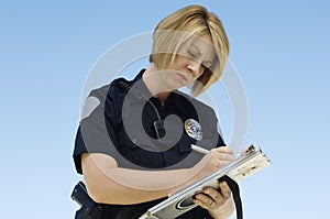 Police Officer Writing img