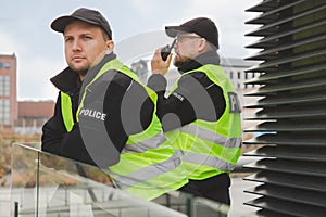 Police Officers during patrol photo