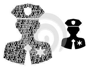 Police Patrolman Composition of Police Patrolman Items and Source Icon