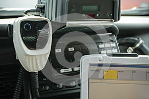 Police Radio Mic in Car