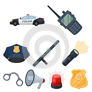 Police related icon set