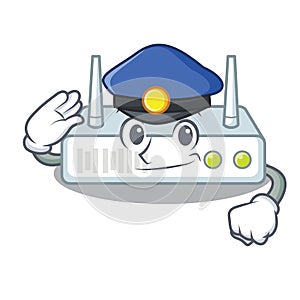 Police router in the a character shape