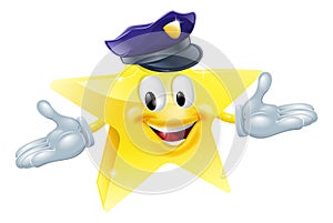 Police or security star man