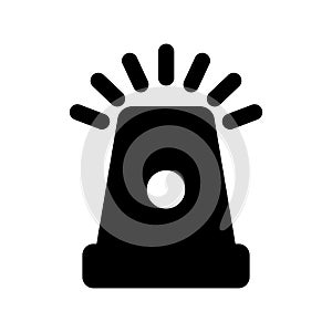 police siren Vector icon which can easily modify or edit photo