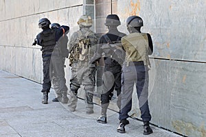 Police special forces in action