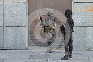 Police special forces in action