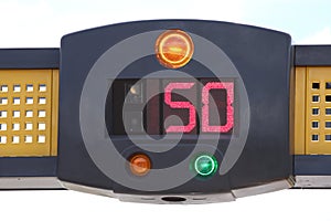 Police speed camera radar