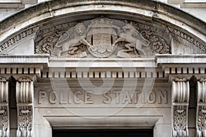 Police Station at Bow Street in London, UK