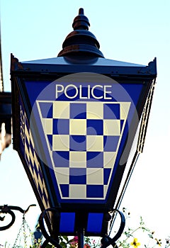 Police Station Lamp Sign, Scotland