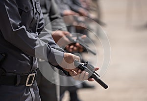 Police tactical firearms training