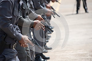 Police tactical firearms training