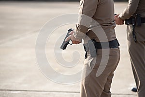 Police tactical firearms training