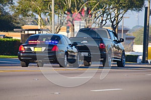 Police traffic stop photo