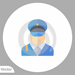 Police vector icon sign symbol