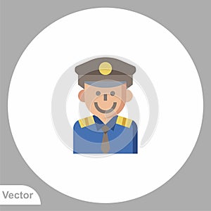 Police vector icon sign symbol