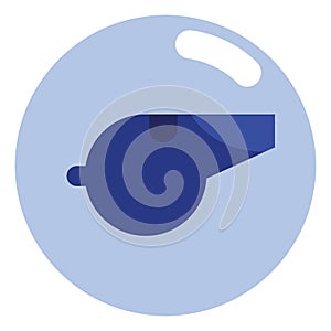 Police whistle, icon