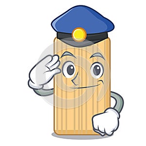 Police wooden cutting board character cartoon