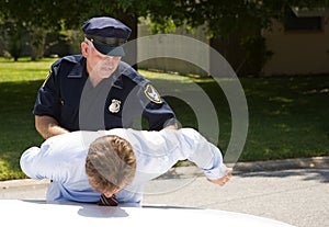 Policista zatýkání řidič 