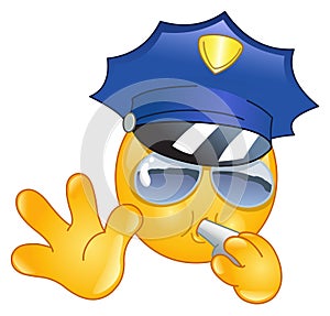 Policeman emoticon photo