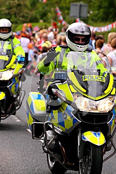 Policeman on motorbike 2