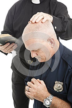 Policeman in Prayer