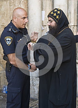 Policeman and priest