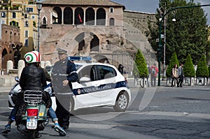 Policeman in Rome, Italy