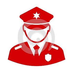 Policeman vector icon