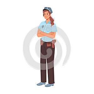 Policewoman, woman works in police force