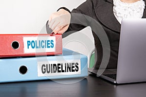 Policies and Guidelines concept