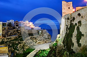 Polignano a mare evening view